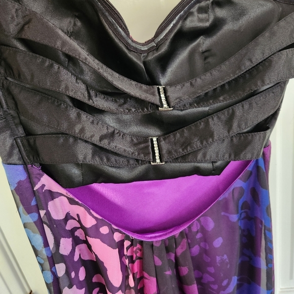 La Femme Animal Print Strapless Dress - Picture 5 of 7